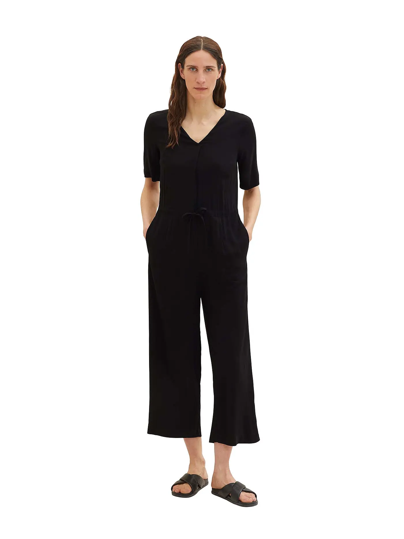 TOM TAILOR | Jumpsuit | schwarz